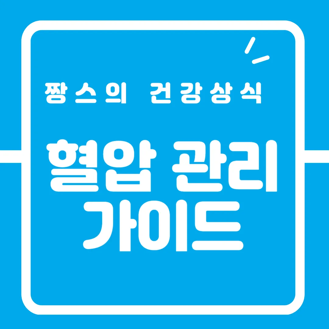 혈압-관리-가이드